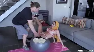 أنيسة مفلس كيت في الحجاب منكوح من قبل كريس جونسون